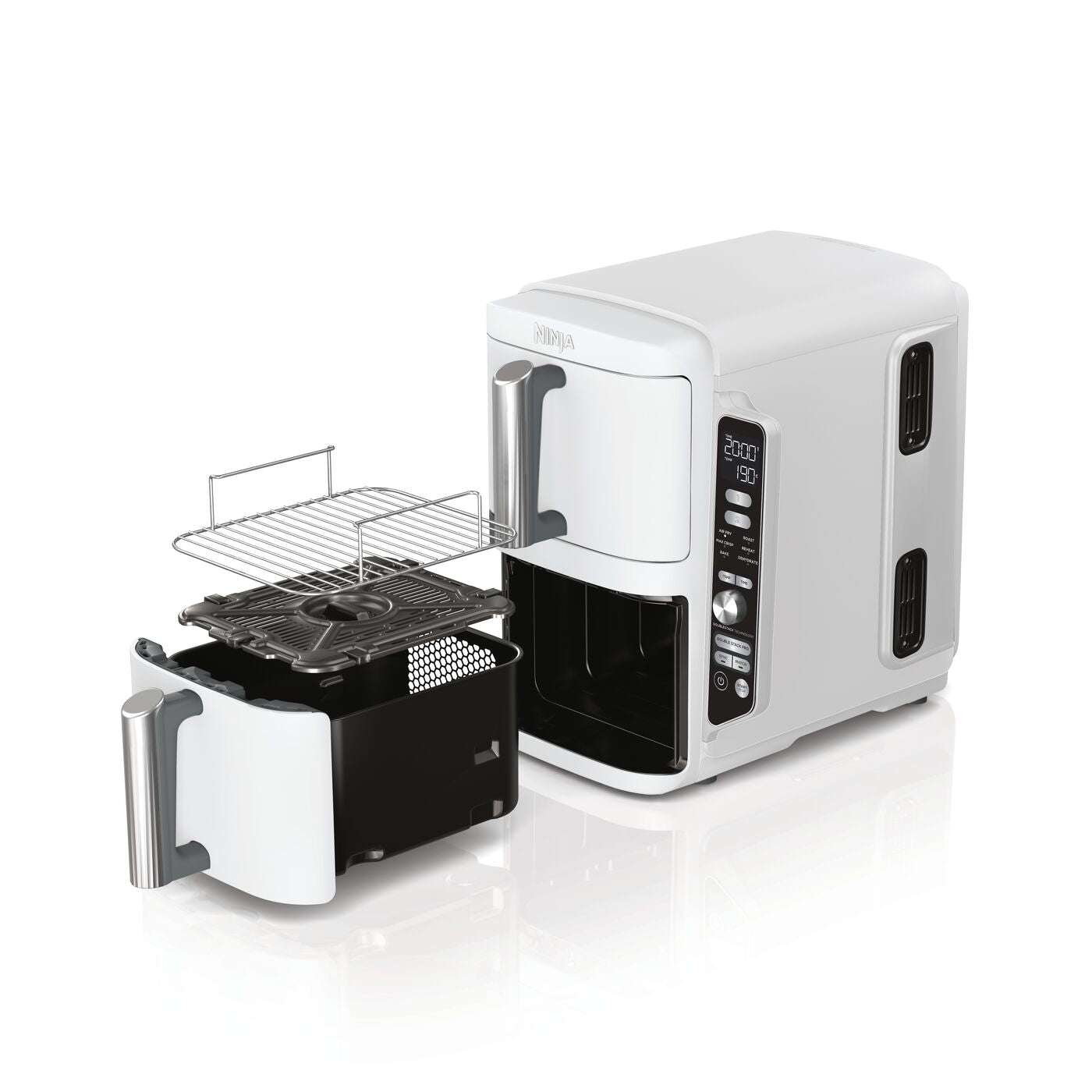 Ninja SL400EUWH Double Stack- Emeletes Air fryer 9,5L - Fehér