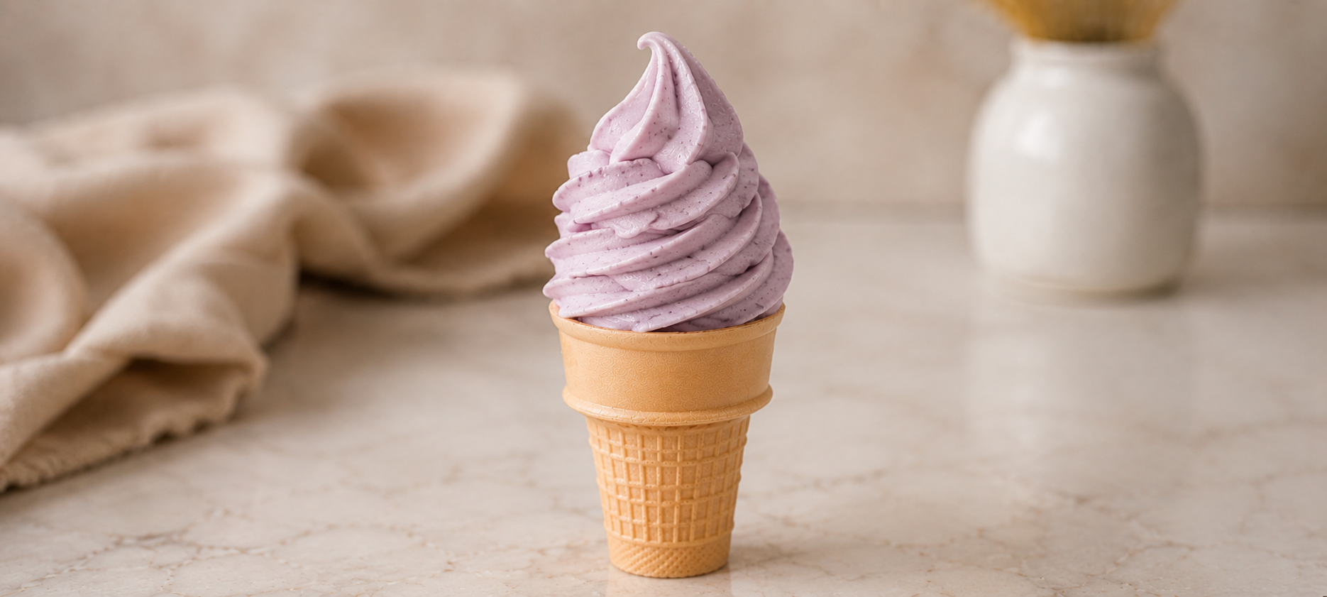Vaníliás áfonyás soft fagyi - CREAMi