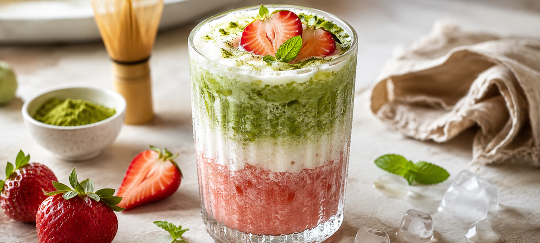 Epres matcha latte SLUSHi
