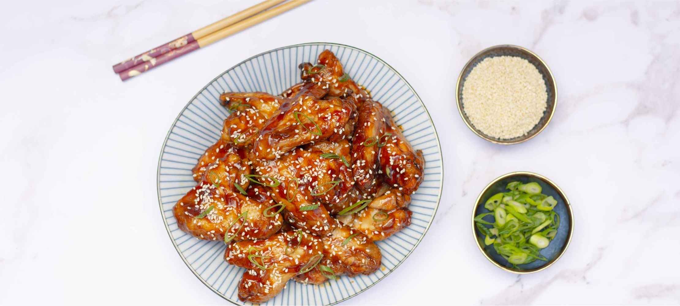 Teriyaki mázas csirkeszárnyak - Air Fryer