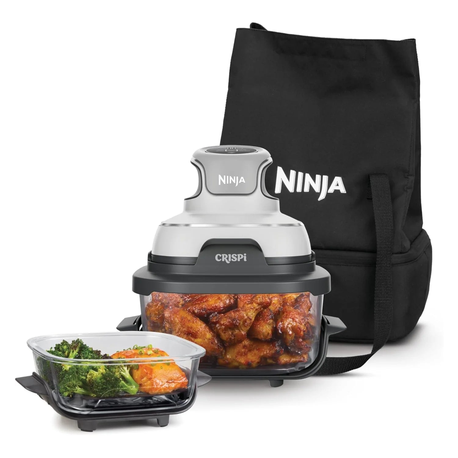 Ninja FN102EU Crispi 4in1 Hordozható Airfryer táskával - Fehér