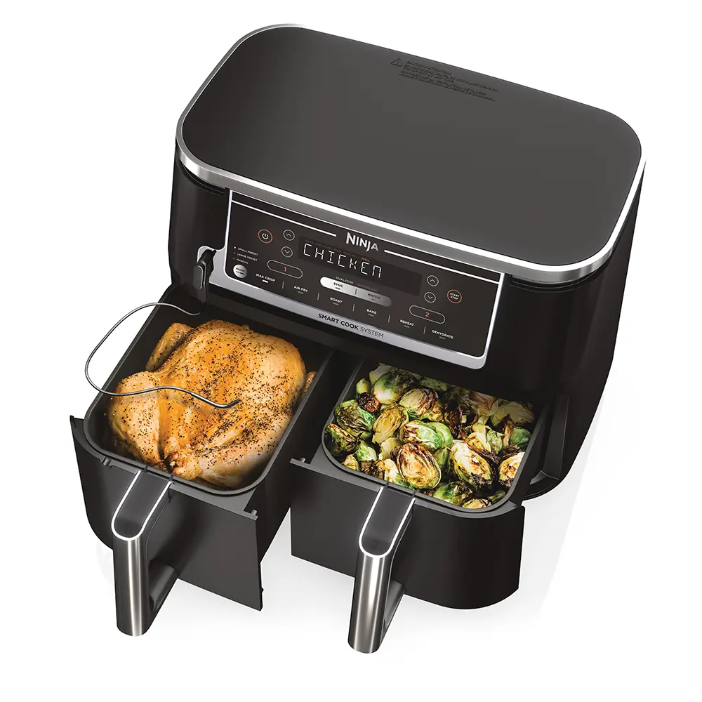 Ninja AF451EU Foodi MAX Dual Zone Air fryer 9.5L - Digitális maghőmérővel