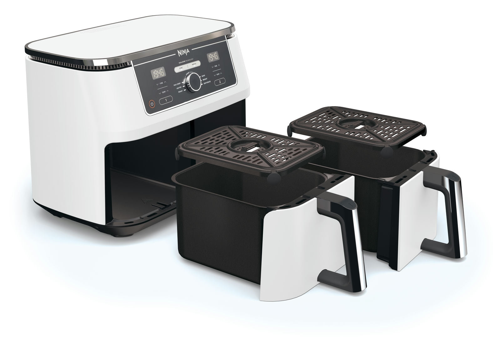 Ninja AF400EUWH Foodi MAX Dual Zone Air fryer 9.5L - Fehér