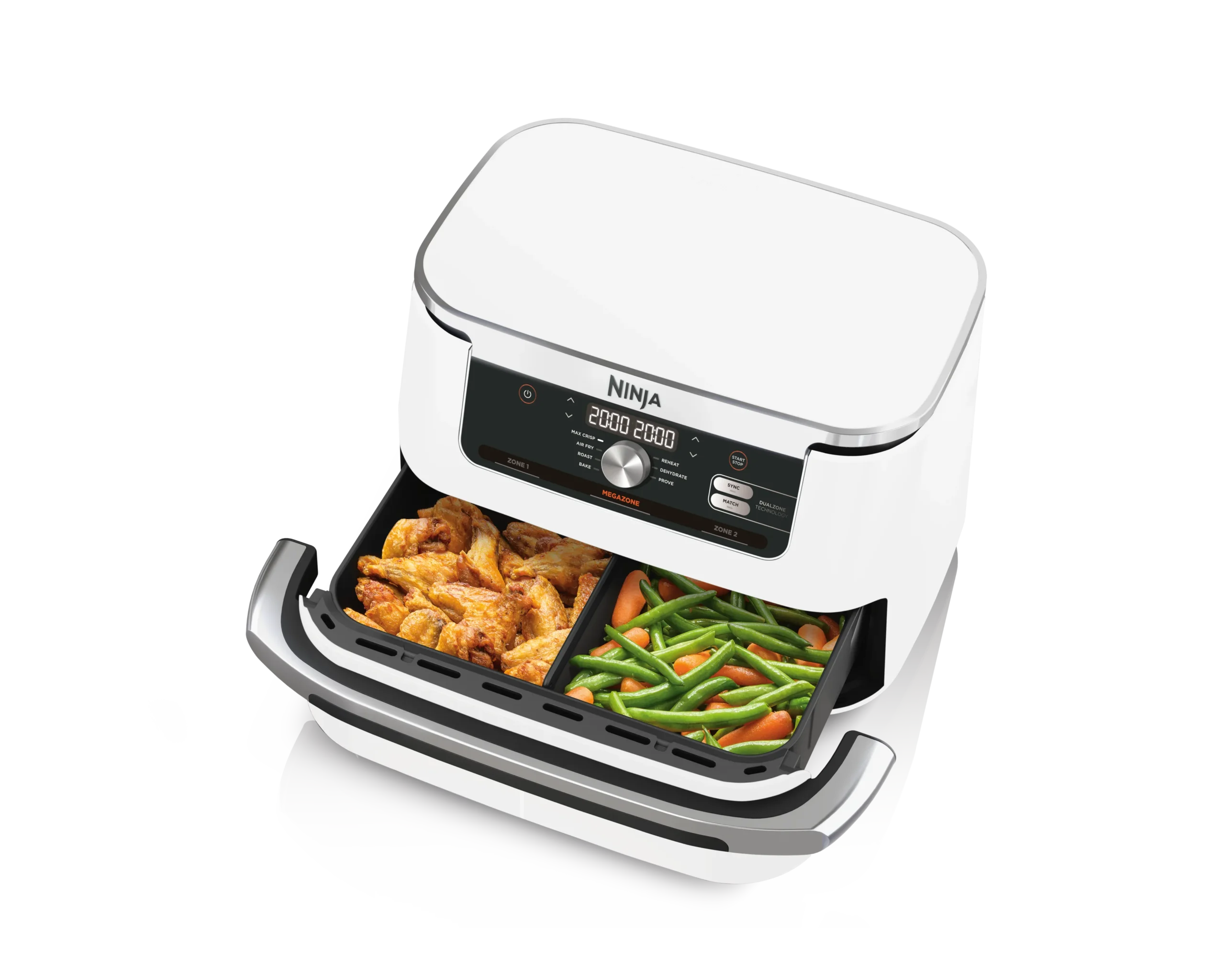 Ninja AF500EUWH Foodi FlexDrawer Dual Air fryer 10.4L - Fehér