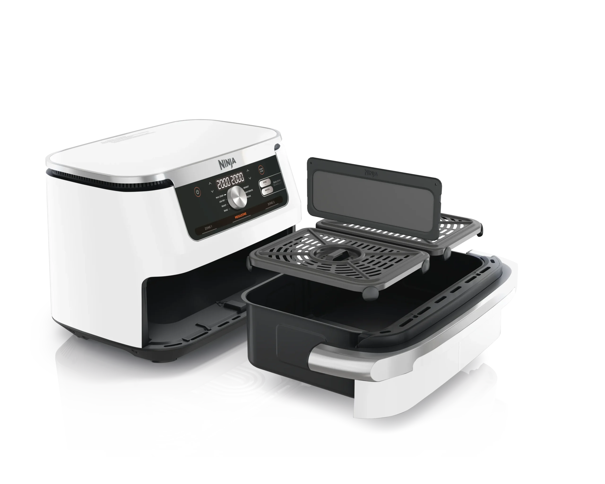 Ninja AF500EUWH Foodi FlexDrawer Dual Air fryer 10.4L - Fehér