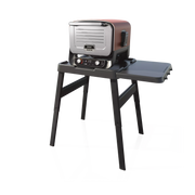 Ninja Woodfire Nastaviteľný stojan a skladací stôl, Čierny (Kompatibilný s OO101, OG701, OG751, OG850, OG901)