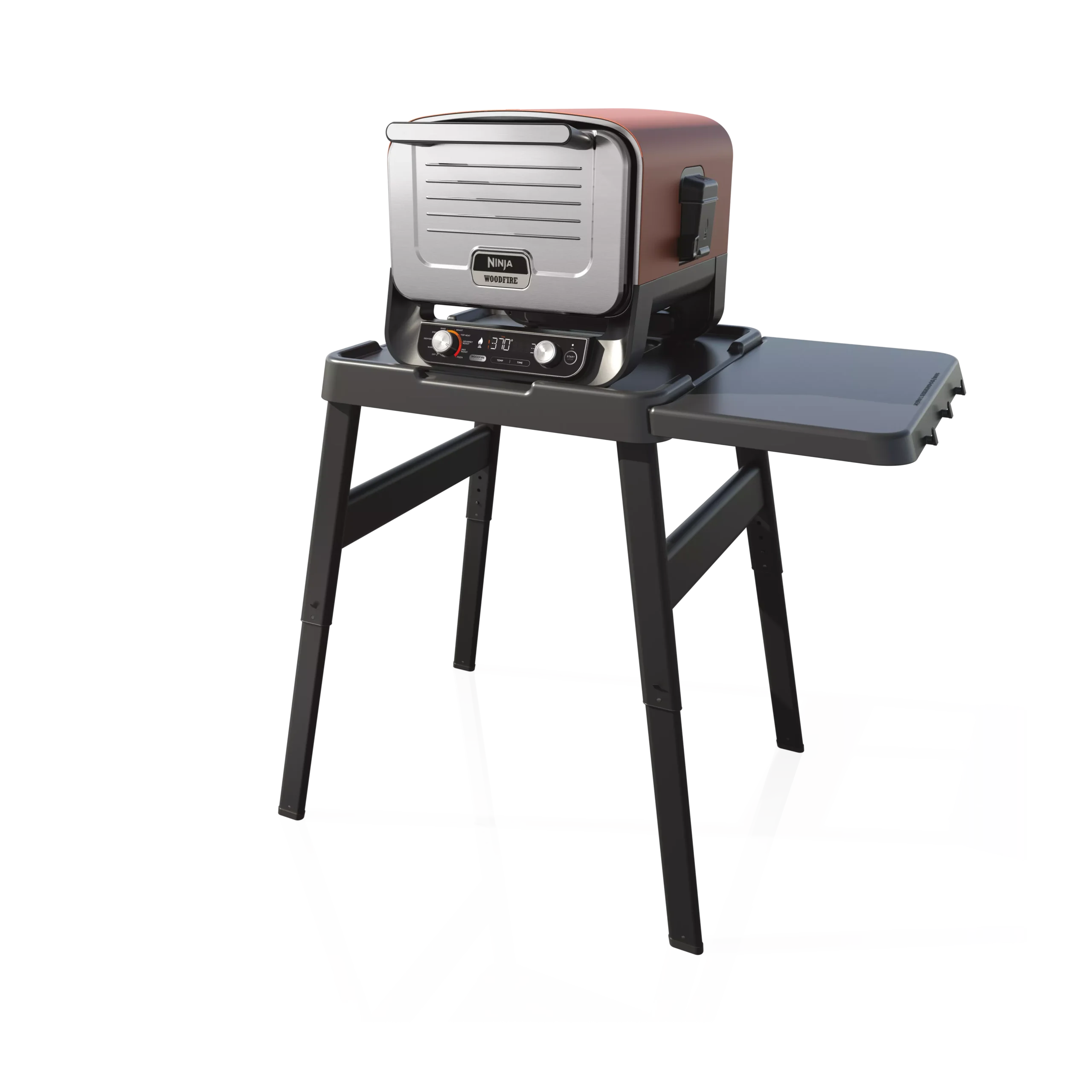 Ninja Ninja Woodfire állítható állvány, kinyitható asztallal, fekete (OO101, OG701, OG751, OG850, OG901)