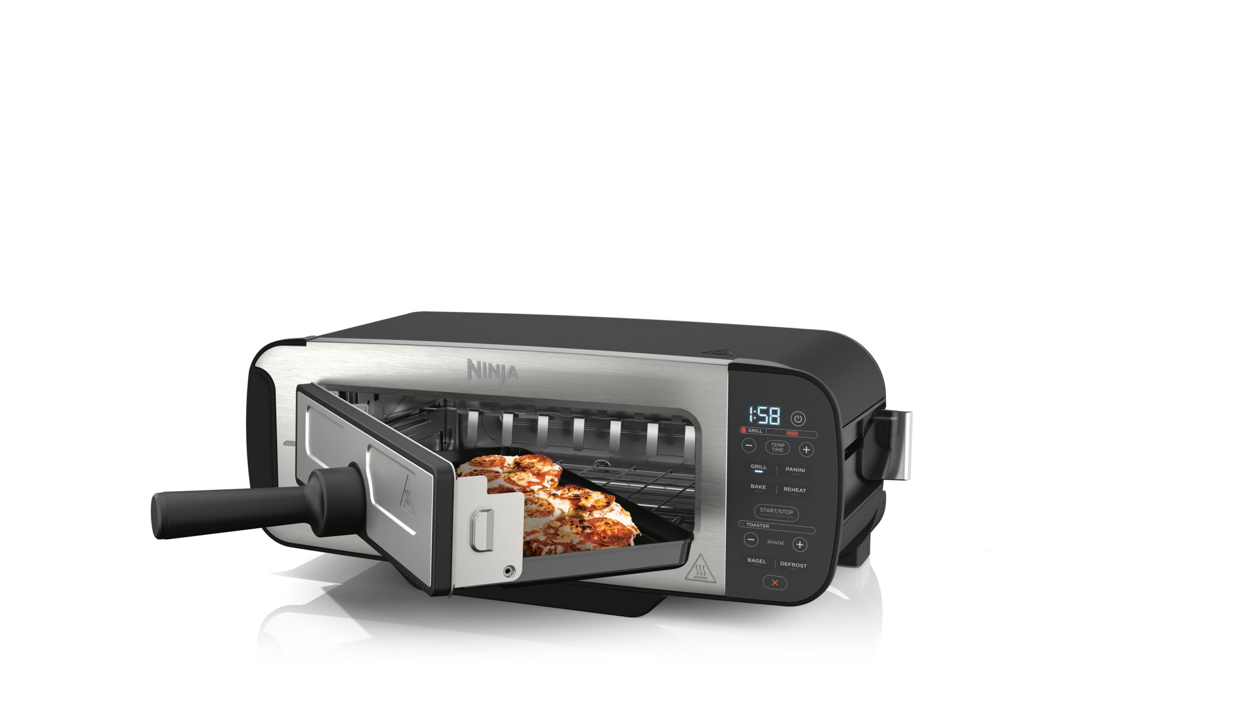 Ninja ST200EU Foodi 3in1 Kenyérpirító, grill, panini - Fekete