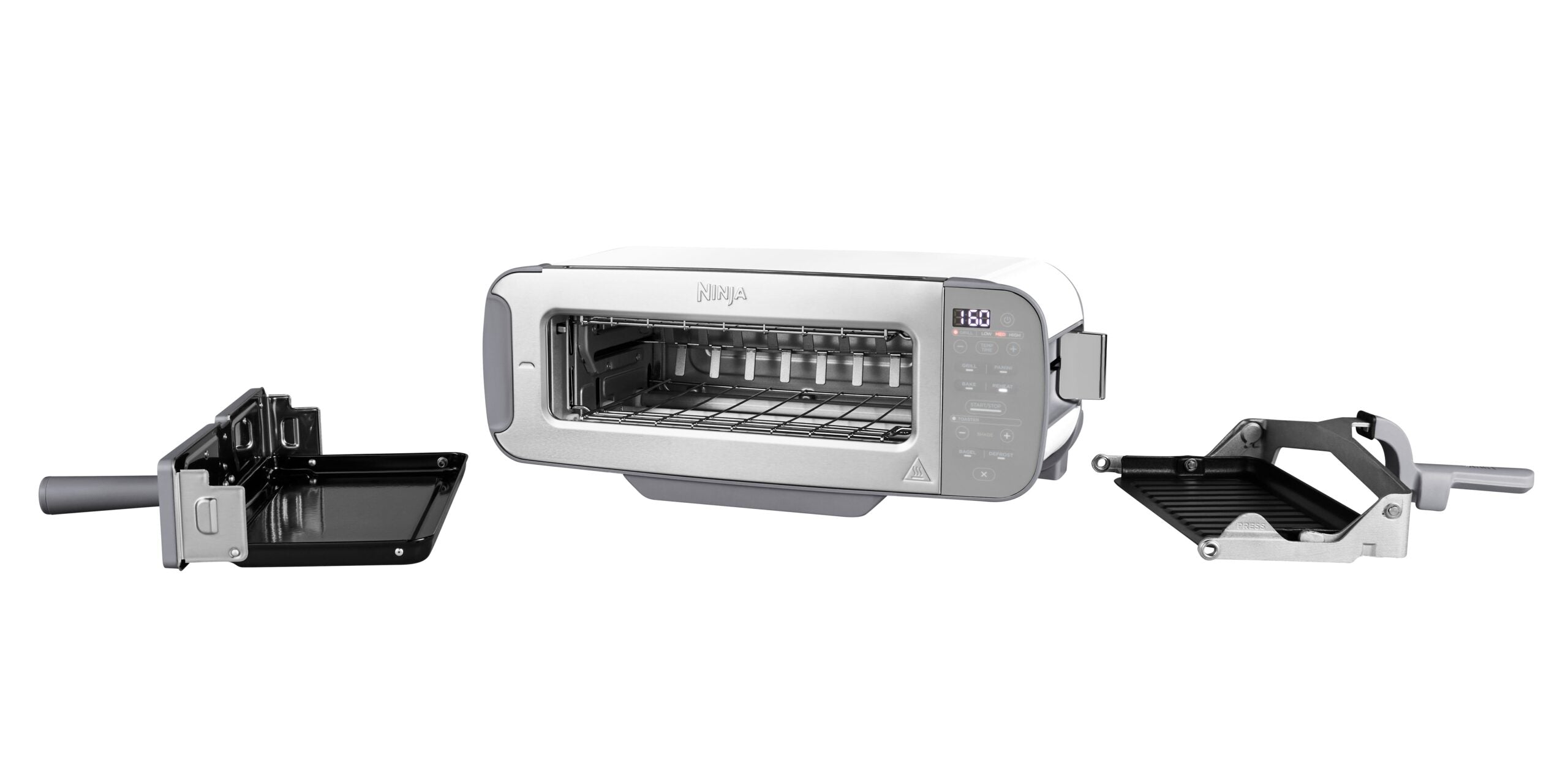 Ninja ST200EUWH Foodi 3in1 Kenyérpirító, grill, panini;Fehér
