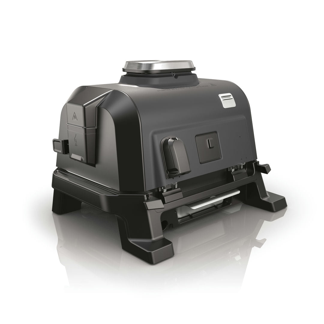 Ninja OG850EU Woodfire Pro XL, Elektromos BBQ, Grill, Air fryer & Füstölő, kültéri, 45cm x 31cm