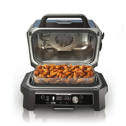 Ninja OG901EU Woodfire Pro Connect XL, Elektromos BBQ, Grill, Air fryer & Füstölő, kültéri, 45cm x 31cm