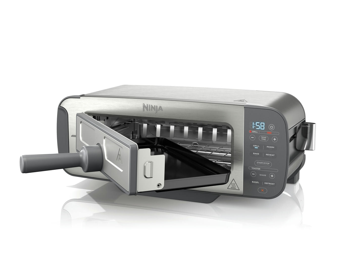 Ninja ST202EU Foodi 3in1 Kenyérpirító, grill, panini - Szürke